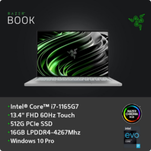 雷蛇Razer Book RZ09-0357FT92-R3T1 13.4吋 輕薄觸控筆電(i7/16GB/512GB SSD)razer筆電收購