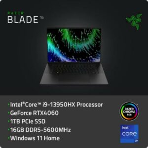 雷蛇Razer Blade 16 RZ09-0483RTH3-R3T1 16吋 電競筆電(i9-13950HX/RTX4060-8G/1TB PCIe SSD/16GB)razer筆電收購